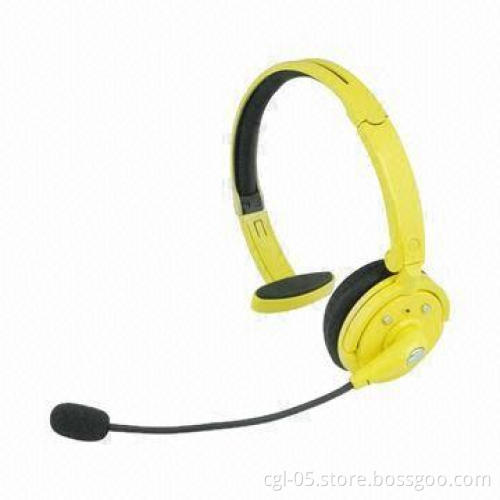 Two Links Bluetooth Headwearing Earphone with 2.4GHz Frequency and 5.1V DC/120mA Power Supply